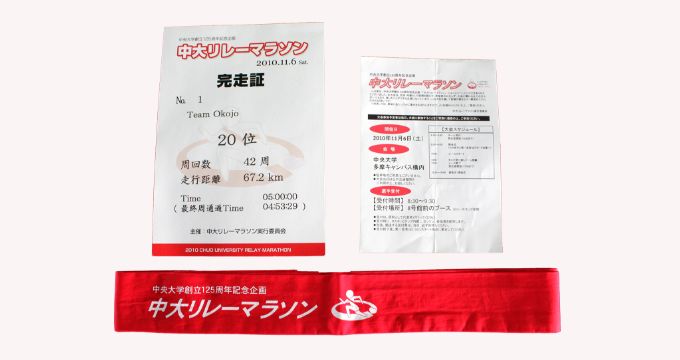 創立125周年記念中大リレーマラソン
