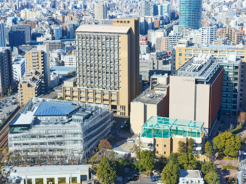 先端の設備・施設が充実した都心型キャンパス