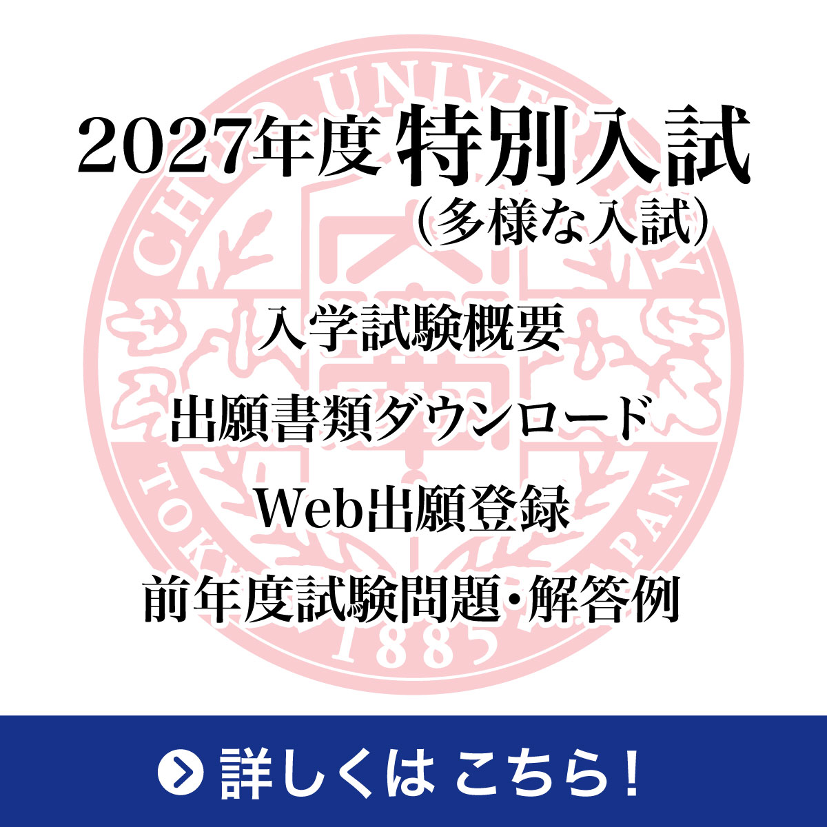 2027年度特別入試
