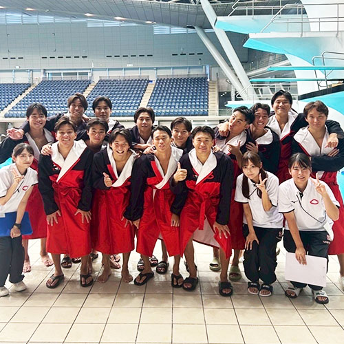 水球部マネージャーの様子