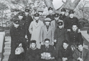 1938年　合宿へ向かう中大駅伝メンバー　於日比谷