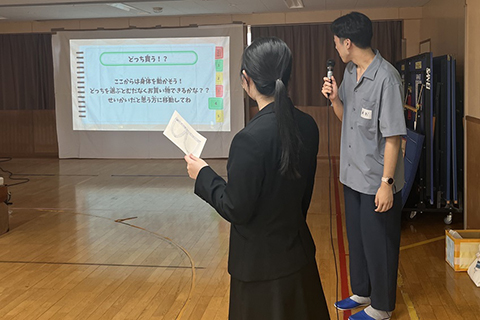 児童館で出張講義